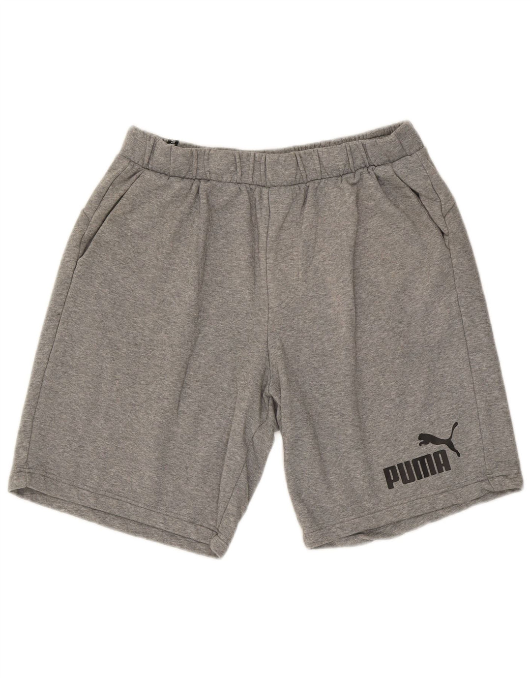 Puma Mens Sport Shorts XL Grey Flecked Cotton