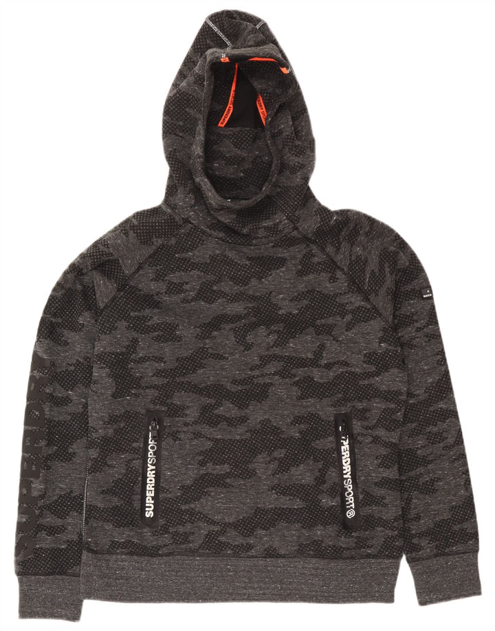 Superdry Womens Graphic Full Tracksuit UK 18 XL  Grey Camouflage Polyester