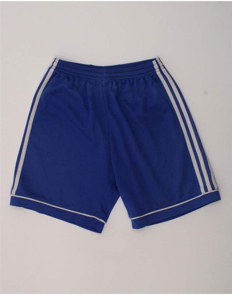 ADIDAS Boys Climalite Sport Shorts 13-14 Years Blue Polyester | Vintage Adidas | Thrift | Second-Hand Adidas | Used Clothing | Messina Hembry 