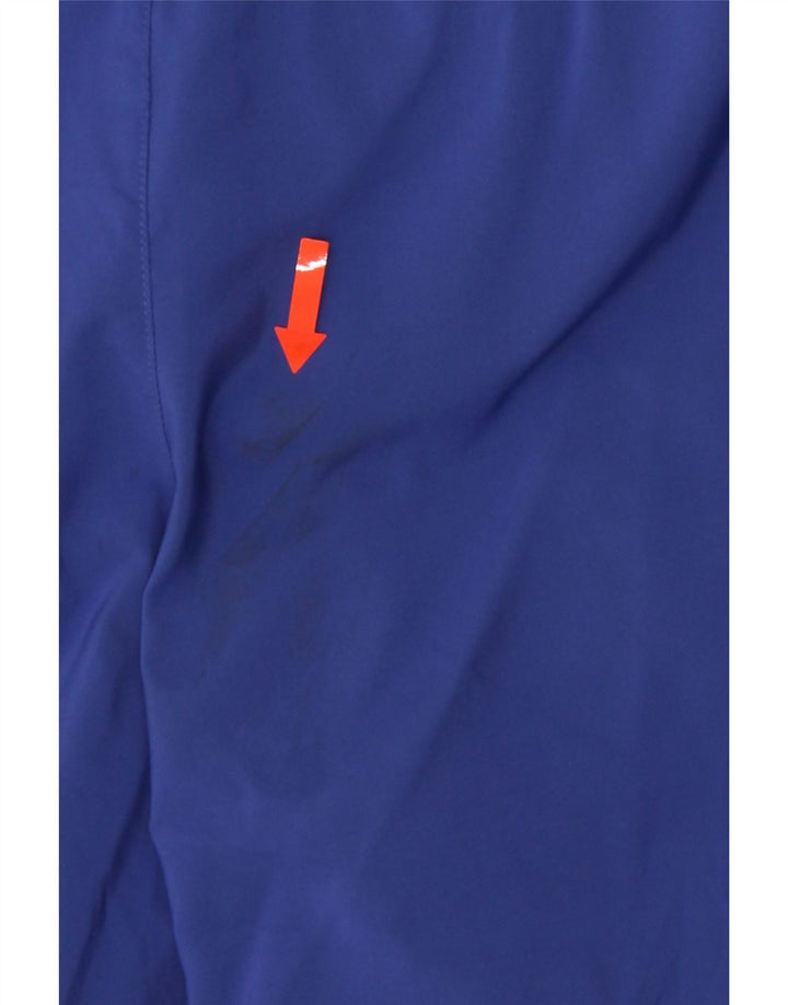 NIKE Womens Dri Fit Sport Shorts UK 12 Medium  Blue Polyester