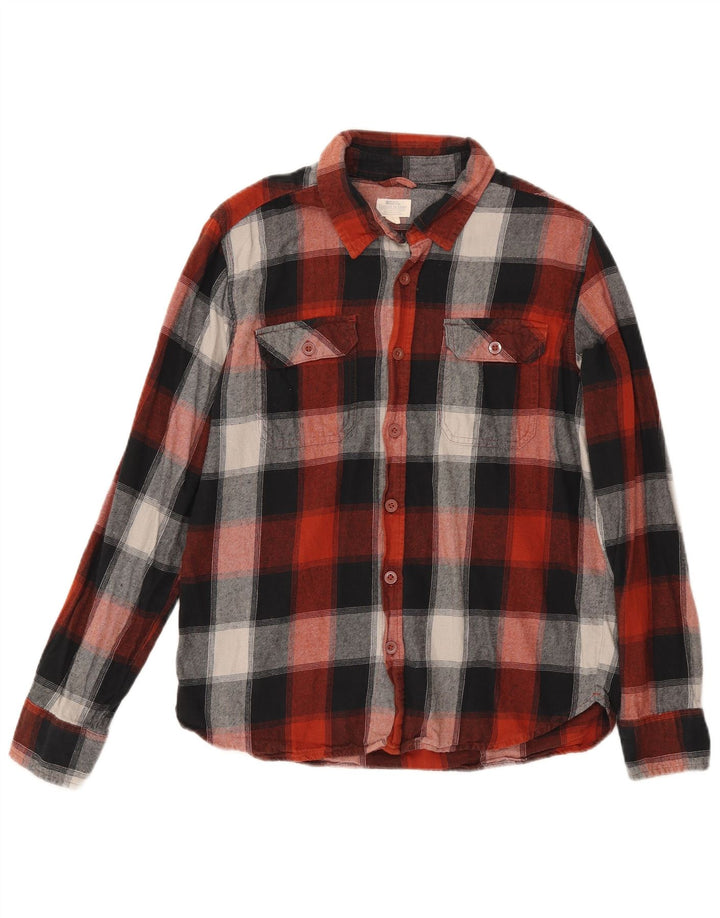 Mountain Warehouse Mens Flannel Shirt Medium Red Check Cotton