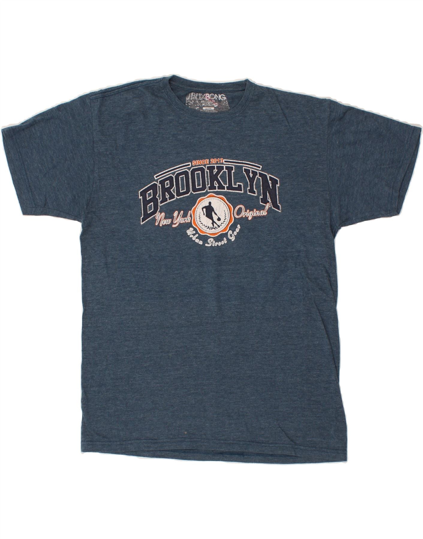 T-shirt grafica da uomo BILLABONG Top piccola in cotone blu