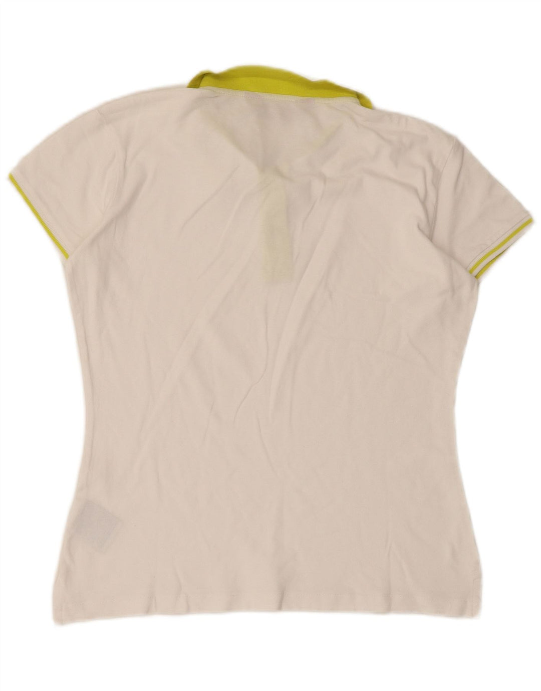 Kappa Womens Polo Shirt UK 14 Large White Cotton