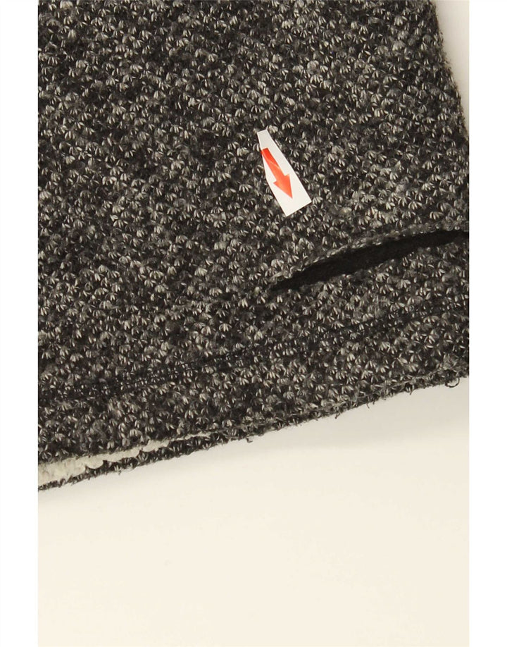 Orvis Womens Zip Neck Sweatshirt Jumper UK 14 Medium Grey Flecked Polyester