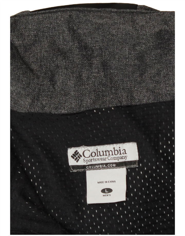 Columbia Mens Hooded Utility Jacket UK 40 Large Grey Polyamide