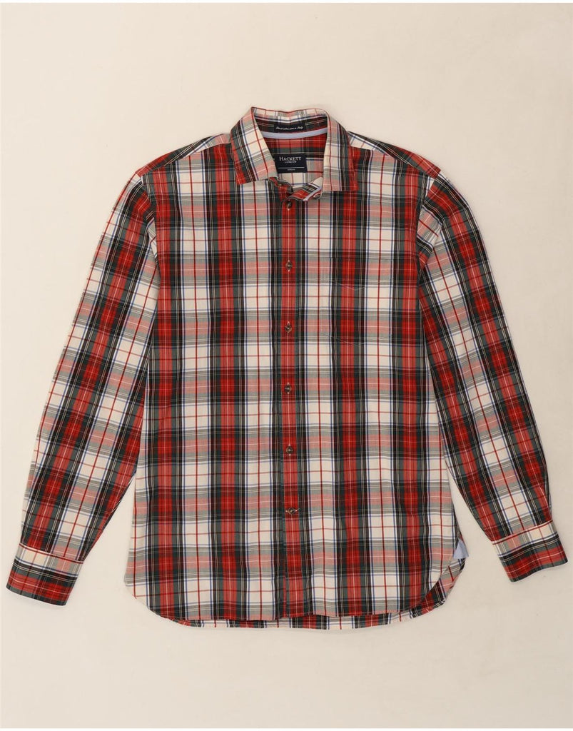 HACKETT Mens Shirt Medium Red Check Cotton Vintage Hackett and Second-Hand Hackett from Messina Hembry 