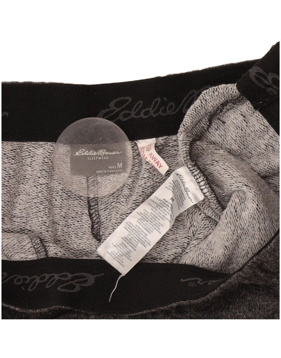 Eddie Bauer Mens Tracksuit Trousers Medium  Grey Cotton