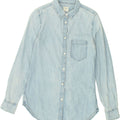 GAP Womens Denim Shirt UK 6 XS Blue Cotton | Vintage Gap | Thrift | Second-Hand Gap | Used Clothing | Messina Hembry 