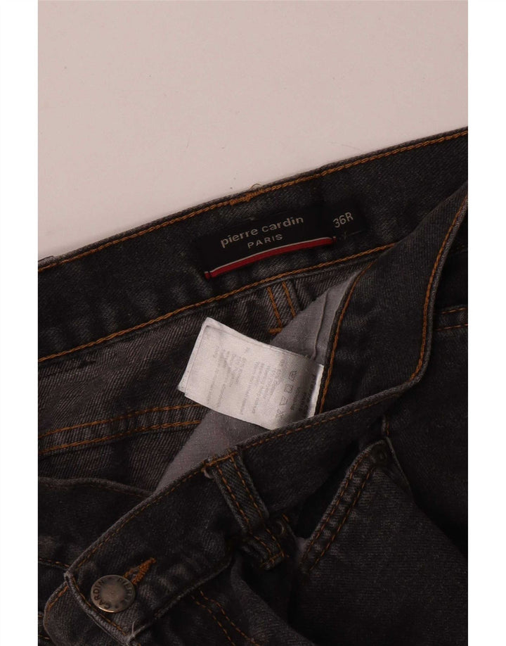 Pierre Cardin Mens Straight Jeans W36 L30 Grey Cotton