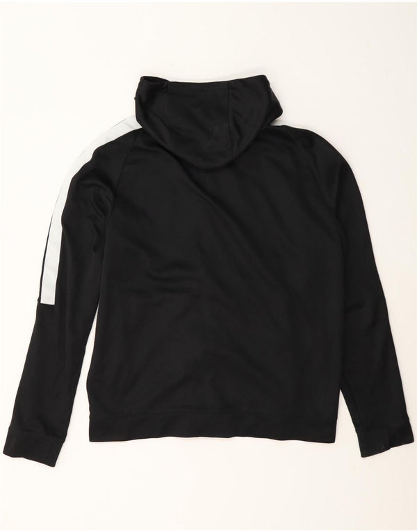 Nike Mens Zip Hoodie Sweater Large Black Colourblock Cotton
