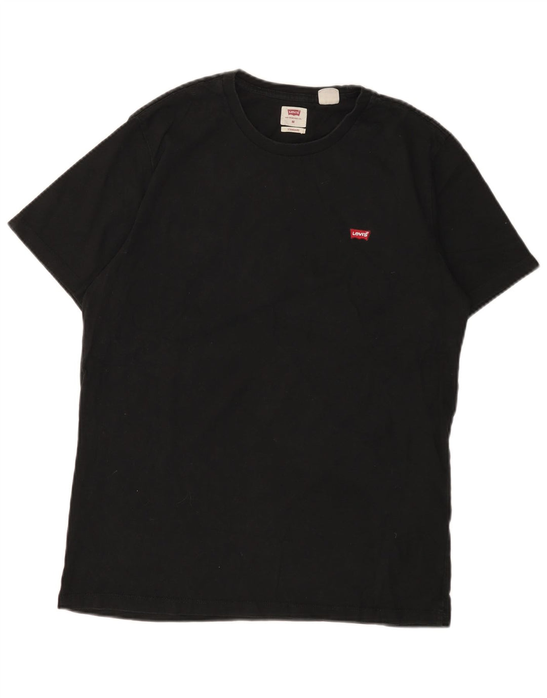LEVI'S Mens Standard Fit T-Shirt Top Medium Black Cotton