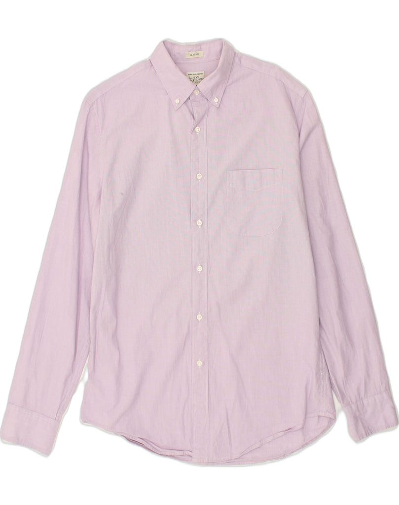 J. CREW Mens Classic Fit Shirt Medium Pink Cotton | Vintage J. Crew | Thrift | Second-Hand J. Crew | Used Clothing | Messina Hembry 