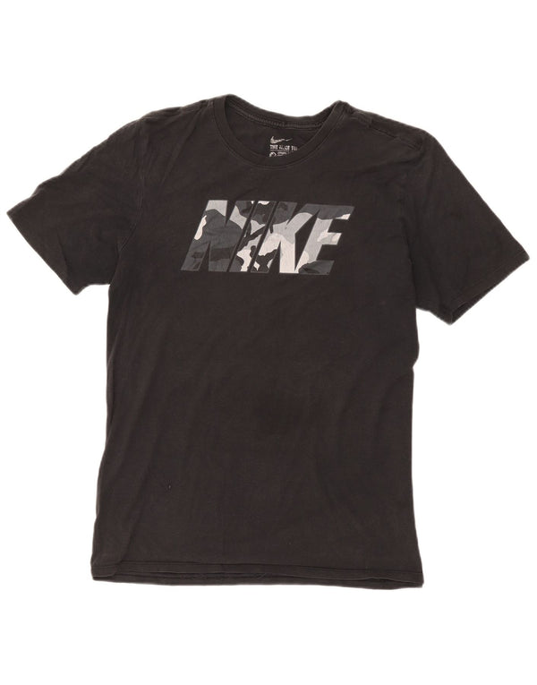 Nike Mens Athletic Cut Graphic T-Shirt Top Medium Black