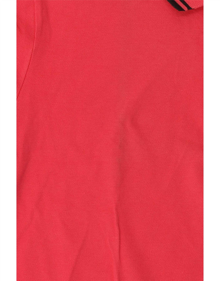 Fred Perry Mens Light and Stretch Polo Shirt Medium Pink Cotton