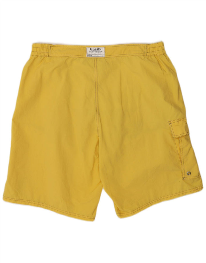 Murphy & Nye Mens Swimming Shorts XL Yellow Polyamide
