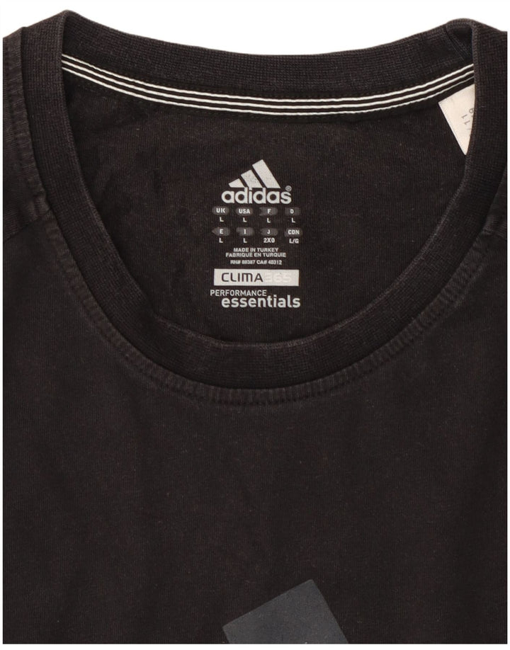 ADIDAS Mens Clima 365 Graphic T-Shirt Top Large Black