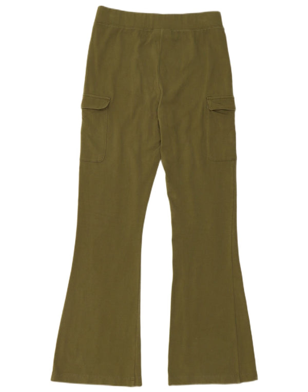 Champion Girls Flare Leggings 15-16 Years 2XL Green Cotton