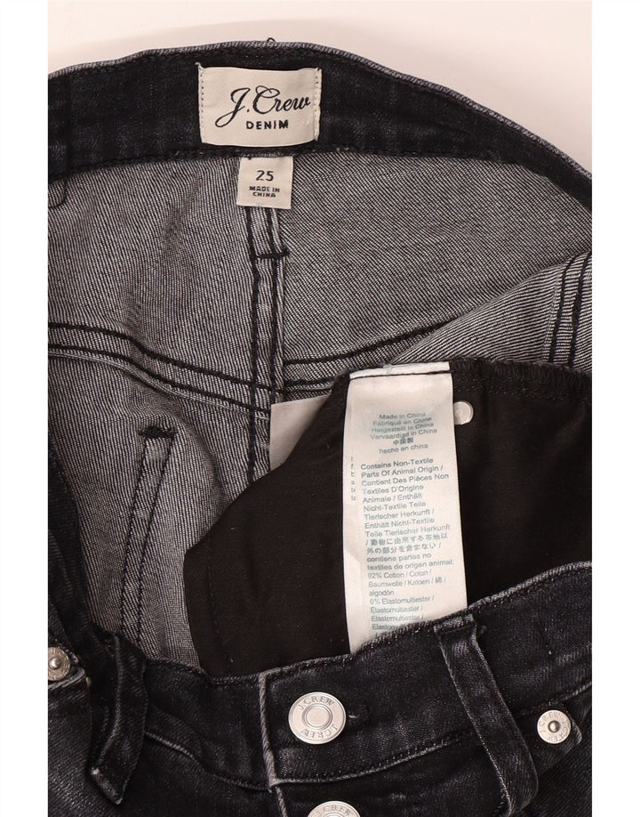 J. CREW Womens Cropped Jeans W25 L25 Black Cotton Vintage J. Crew and Second-Hand J. Crew from Messina Hembry 