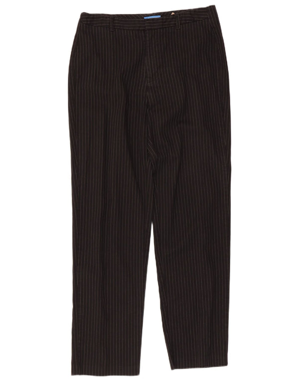 Dockers Womens Straight Suit Trousers US 10 Large W32 L30 Black Striped