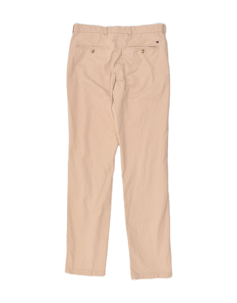 TOMMY HILFIGER Mens Slim Chino Trousers W31 L34 Beige Cotton | Vintage Tommy Hilfiger | Thrift | Second-Hand Tommy Hilfiger | Used Clothing | Messina Hembry 