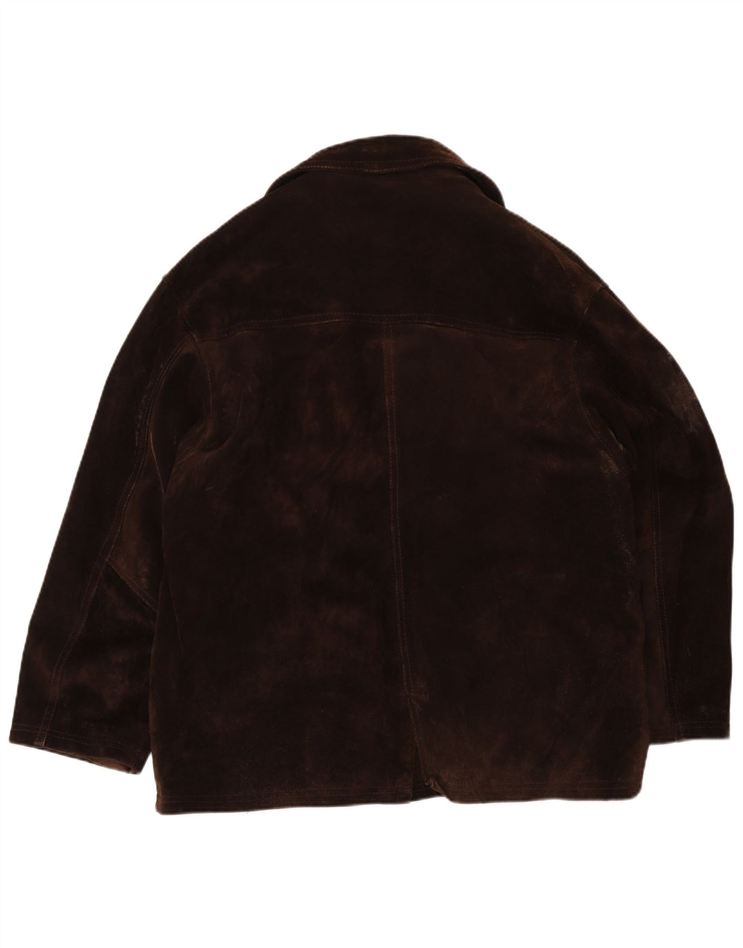 Bayside Mens Suede Jacket UK 40 Large Brown Leather