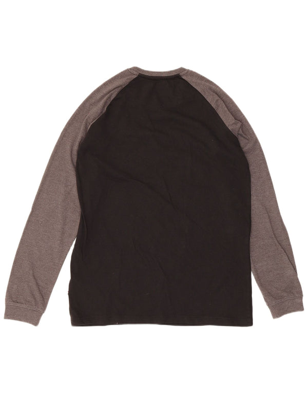 U.S. Polo Assn. Boys Graphic Top Long Sleeve 15-16 Years Black Colourblock