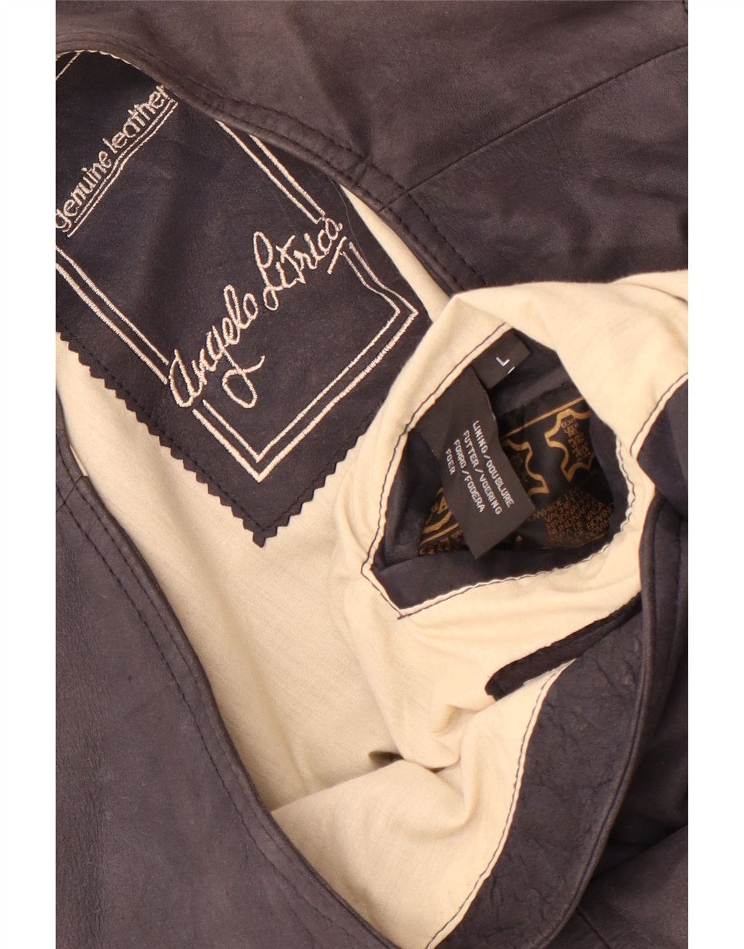 Angelo Litrico Mens Leather Waistcoat Large Grey Leather