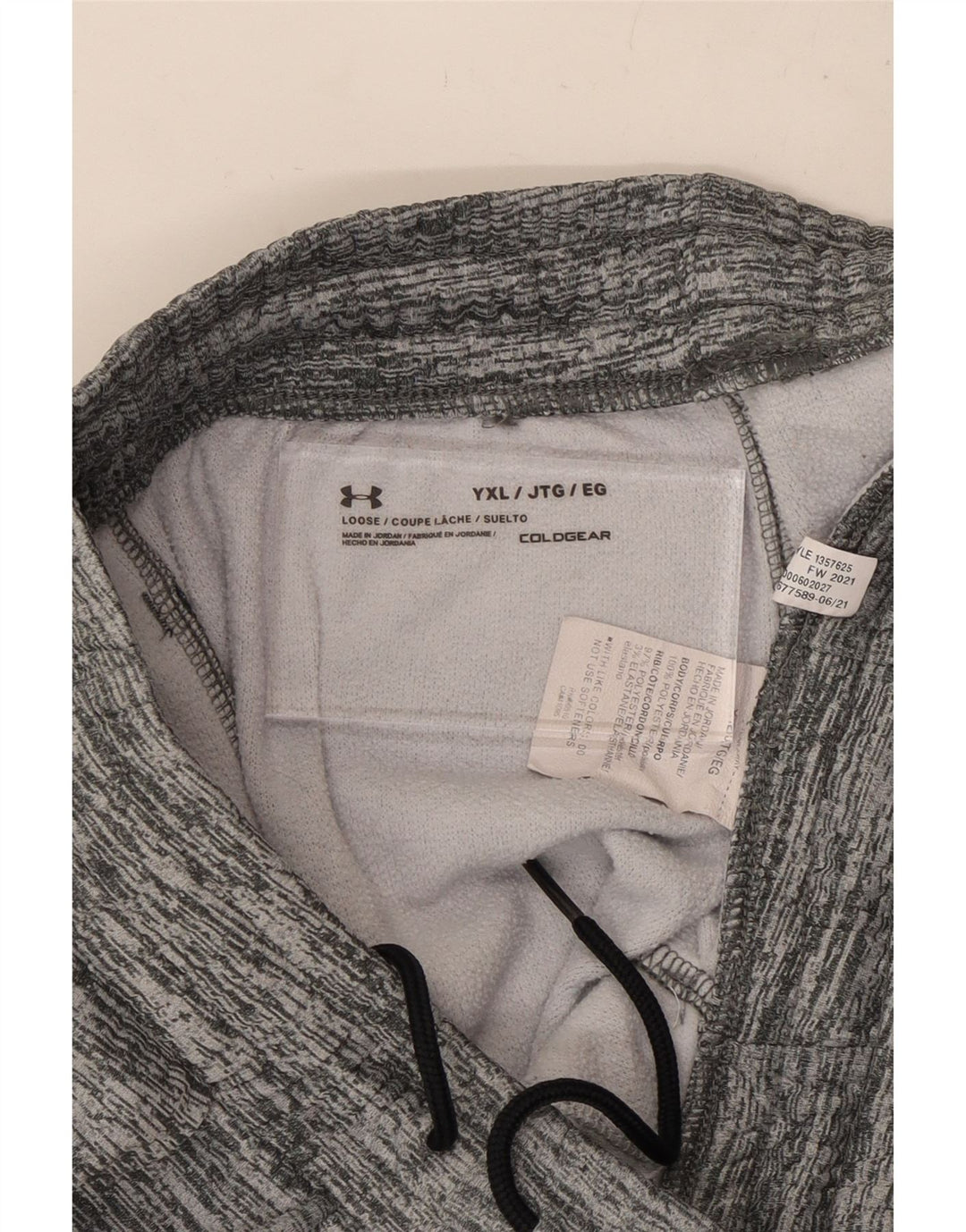 UNDER ARMOUR Boys Cold Gear Tracksuit Trousers Joggers 13-14 Years XL Grey