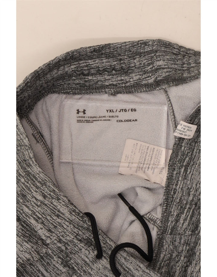 UNDER ARMOUR Boys Cold Gear Tracksuit Trousers Joggers 13-14 Years XL Grey