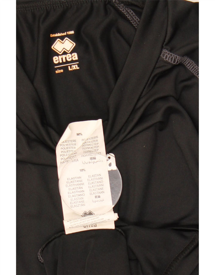 ERREA Mens Top Long Sleeve Large Black Polyester