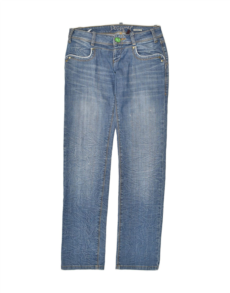 DESIGUAL Womens Straight Jeans EU 40 Medium W30 L34 Blue Vintage Desigual and Second-Hand Desigual from Messina Hembry 