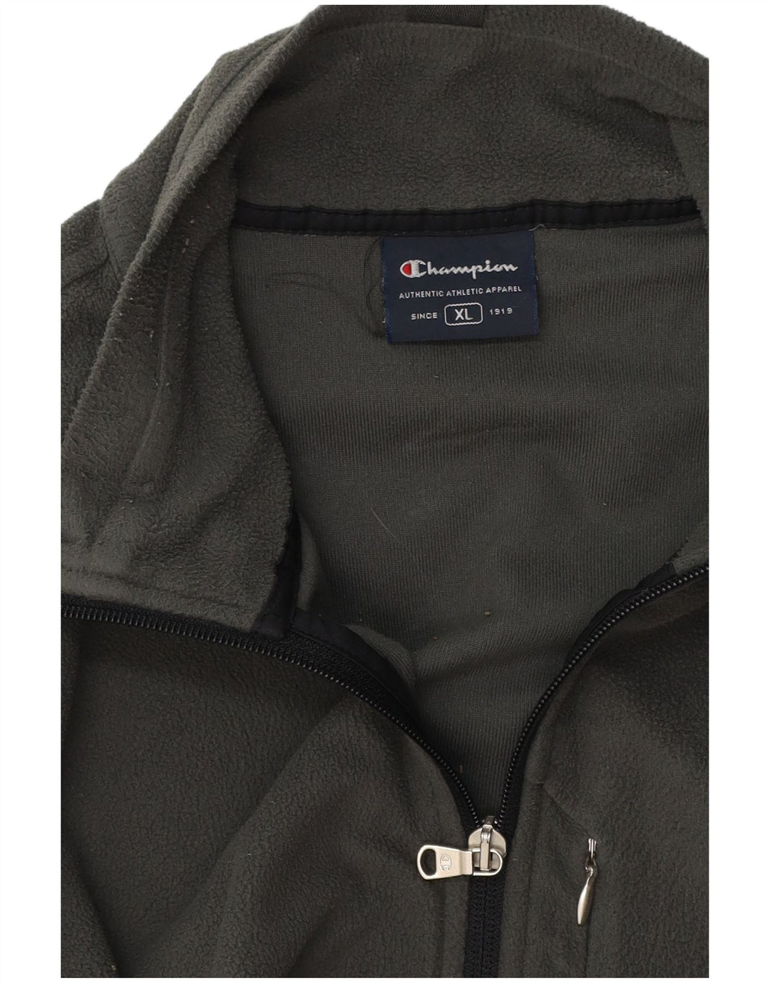 CHAMPION Mens Fleece Jacket UK 42 XL Khaki