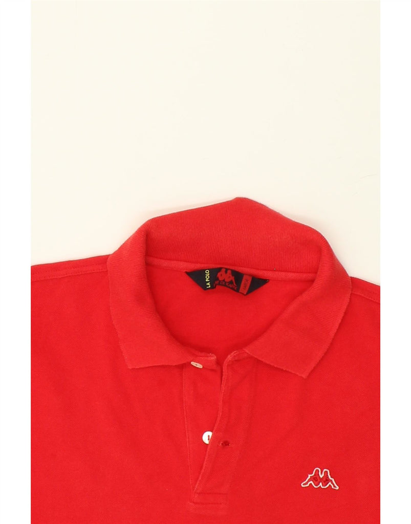 KAPPA Mens Polo Shirt Large Red Cotton | Vintage Kappa | Thrift | Second-Hand Kappa | Used Clothing | Messina Hembry 