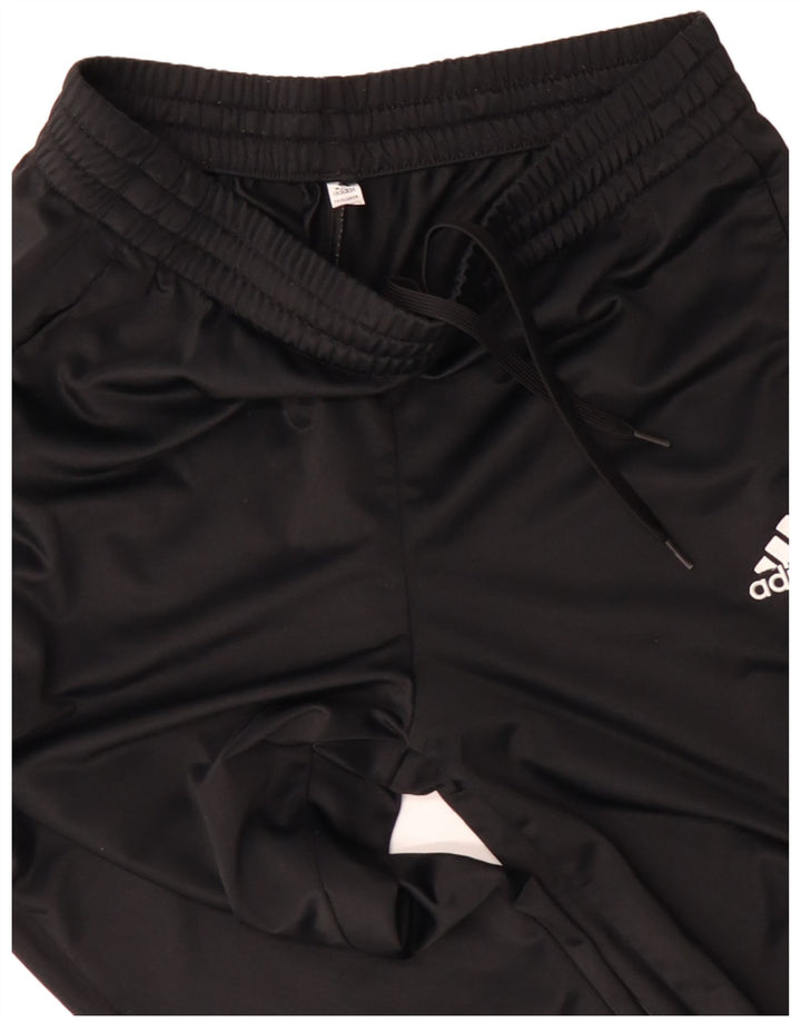 ADIDAS Mens Tracksuit Trousers Joggers Medium  Black Polyester