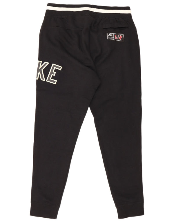 Nike Mens Graphic Tracksuit Trousers Joggers XL Black Colourblock Cotton