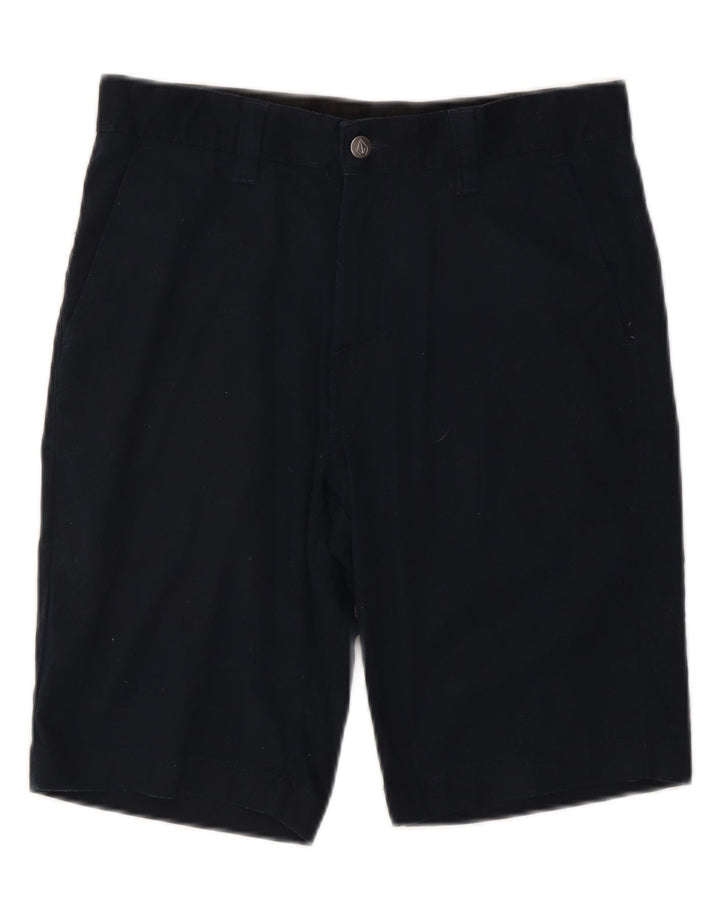 Volcom Mens Chino Shorts W30 Medium Navy Blue Cotton