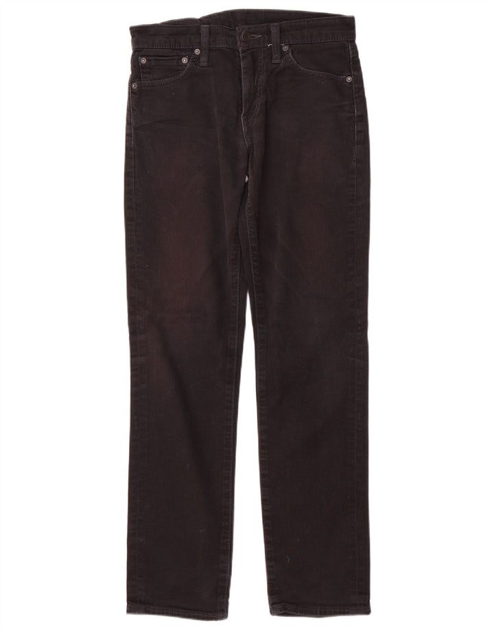 Levi's Mens Straight Jeans W30 L32 Black Cotton