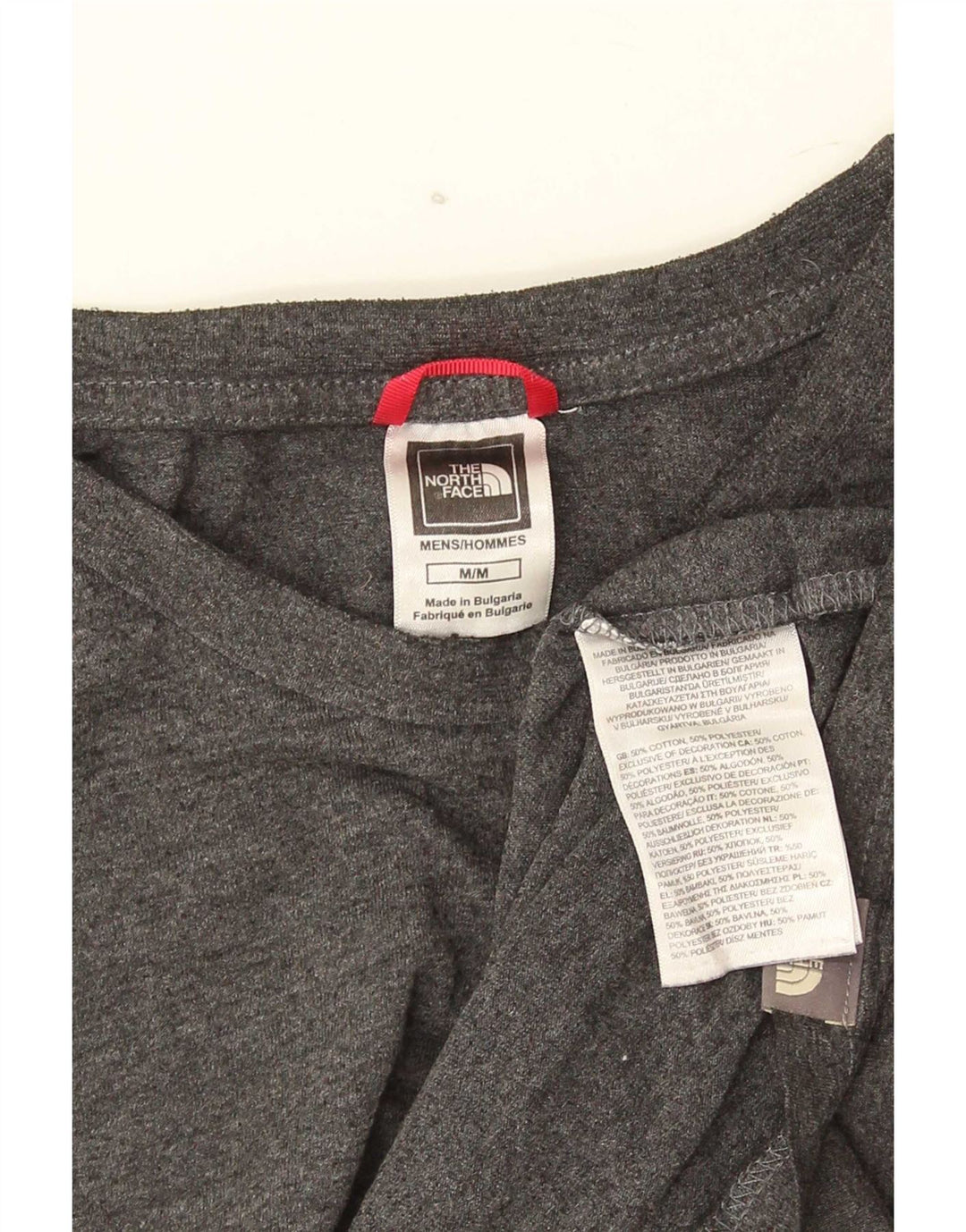 The North Face Mens T-Shirt Top Medium Grey Flecked Cotton