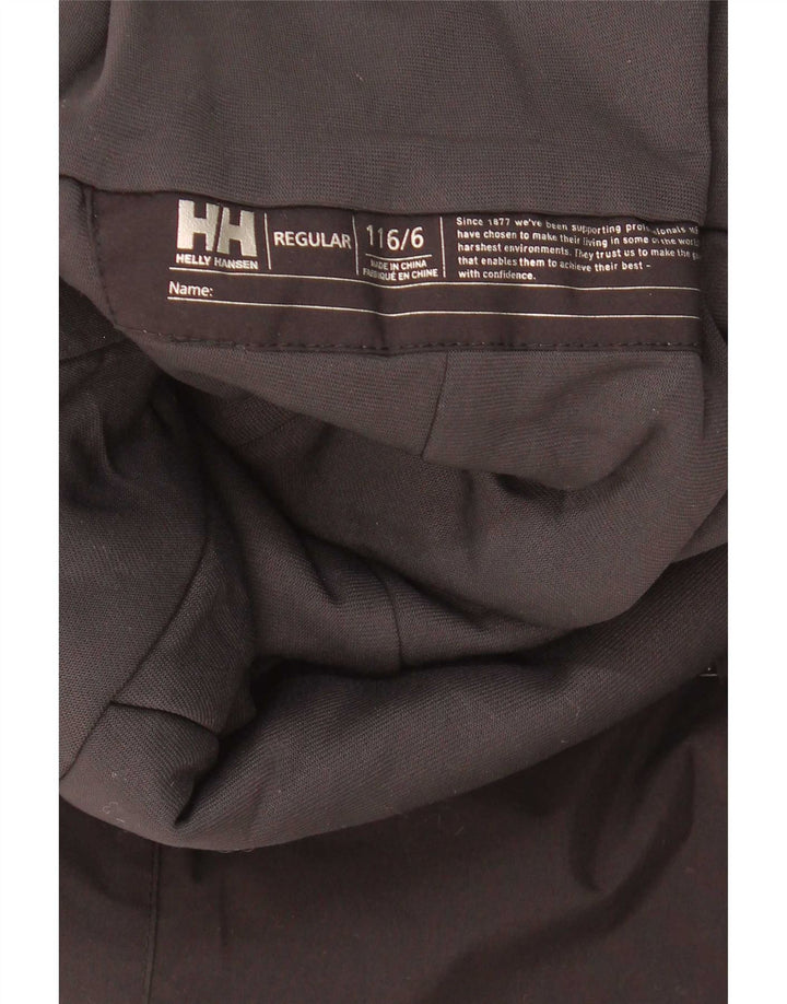 Helly Hansen Boys Graphic Dungarees Ski Trousers 5-6 Years Black Polyamide