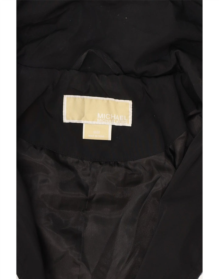 MICHAEL KORS Womens Rain Jacket UK 14 Medium Black Polyester Vintage Michael Kors and Second-Hand Michael Kors from Messina Hembry 