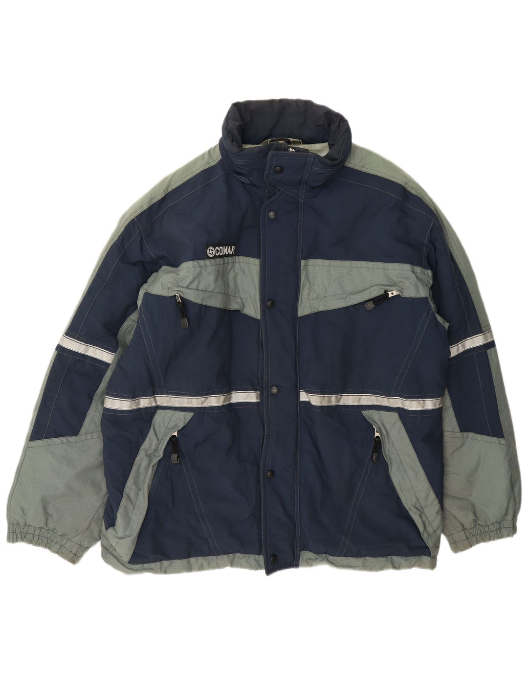 Colmar Mens Ski Jacket IT 48 Medium Navy Blue Colourblock