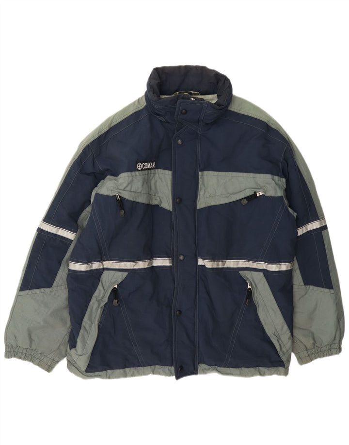 Colmar Mens Ski Jacket IT 48 Medium Navy Blue Colourblock