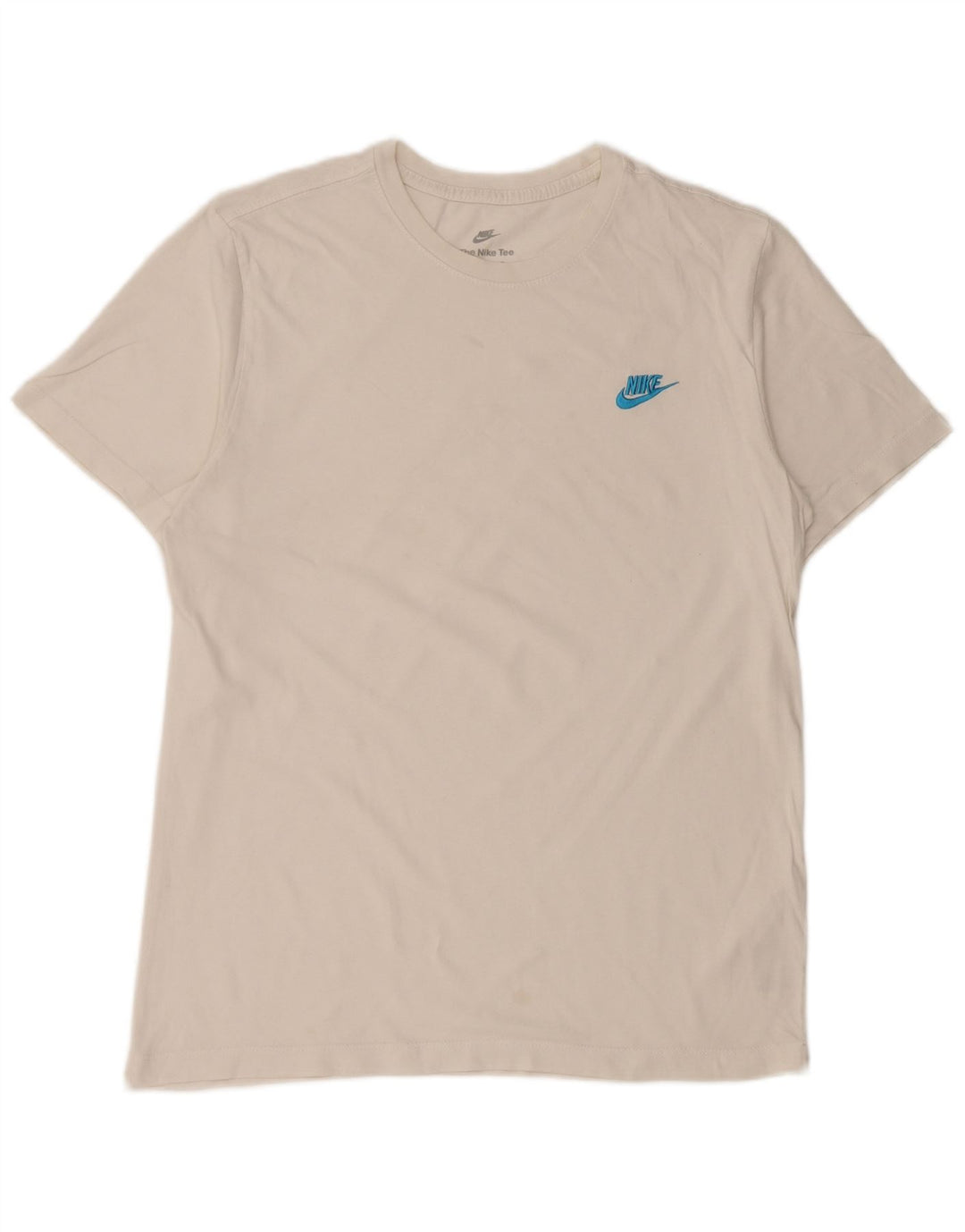 Nike Mens T-Shirt Top Medium White Cotton