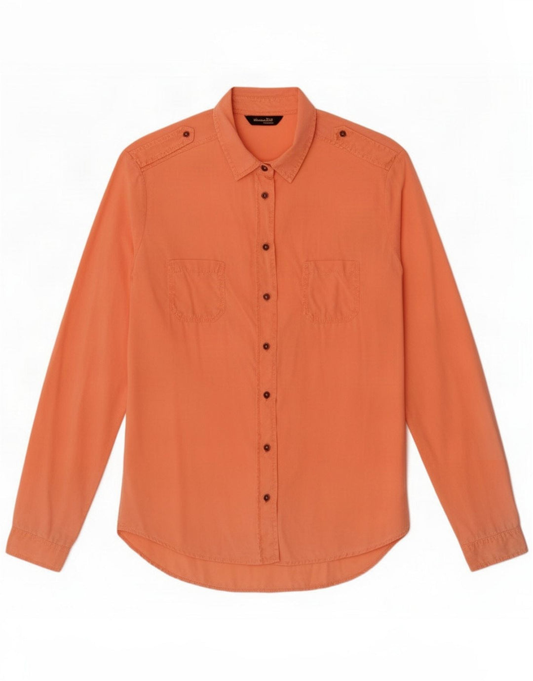 Massimo Dutti Womens Shirt EU 38 Small Orange