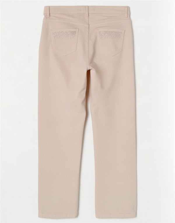 Marks & Spencer Womens Straight Jeans UK 14 Large W32 L29 White Cotton