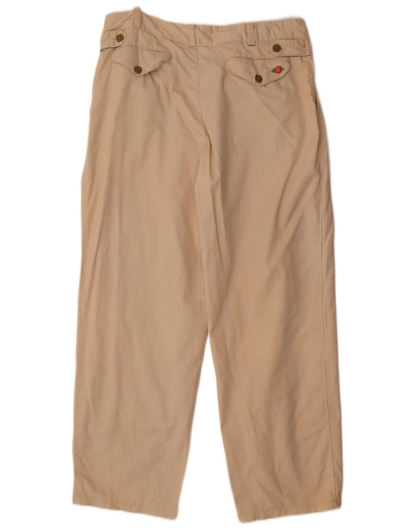 Vintage Mens Pegged Chino Trousers IT 50 Large W34 L26 Beige