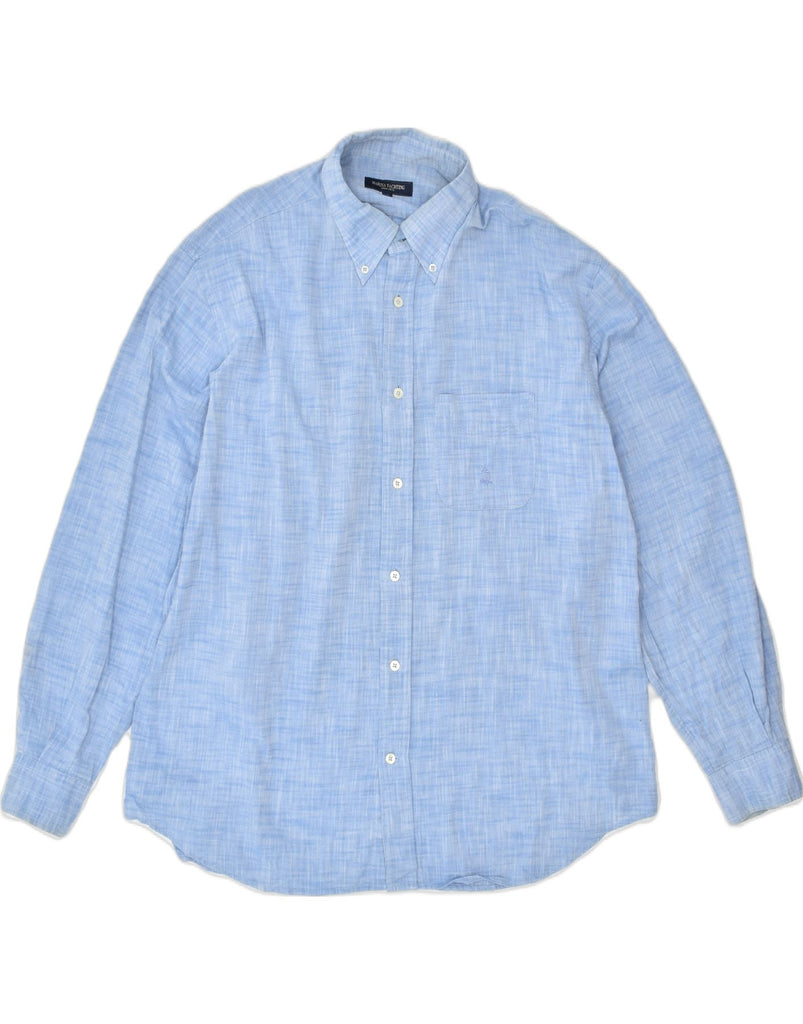 MARINA YACHTING Mens Shirt Size 43 Large Blue Cotton | Vintage | Thrift | Second-Hand | Used Clothing | Messina Hembry 