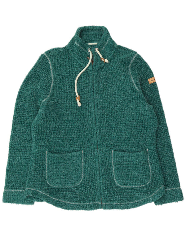 Weird Fish Womens Tracksuit Top Jacket UK 16 Large  Green Acrylic
