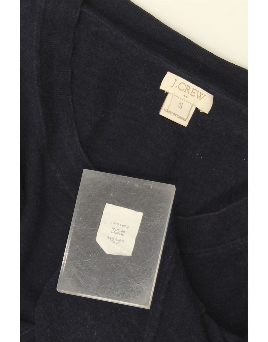 J. CREW Womens Oversized Boat Neck Jumper Sweater UK 10 Small Navy Blue Vintage J. Crew and Second-Hand J. Crew from Messina Hembry 
