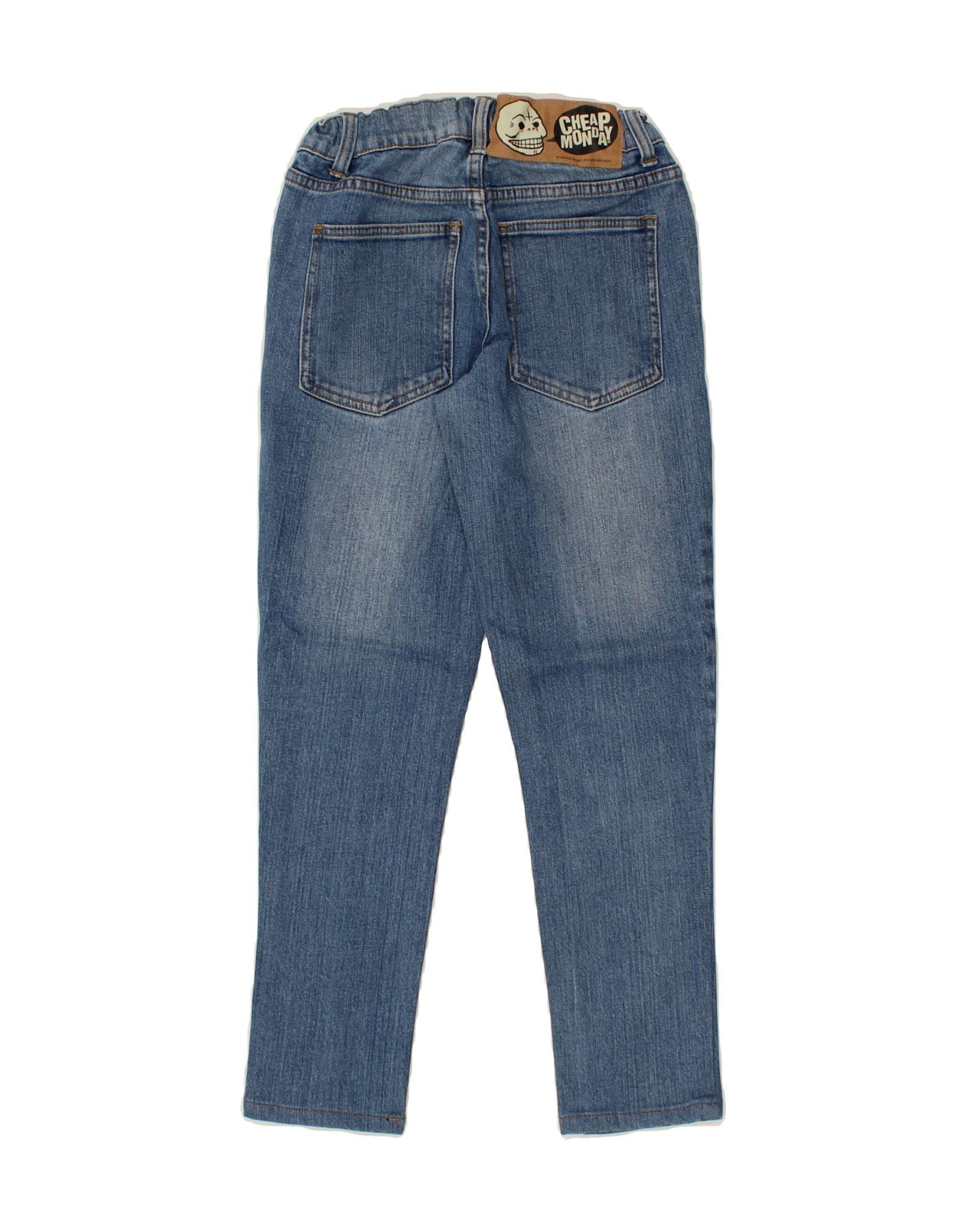CHEAP MONDAY Girls Slim Jeans 15 16 Years W30 L25 Blue Cotton